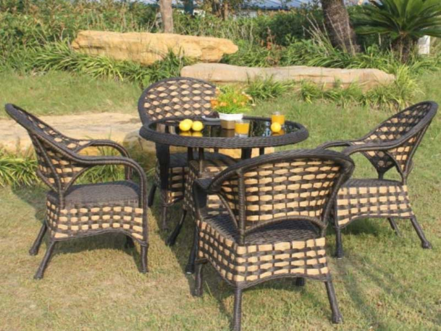 Dining table and chairs